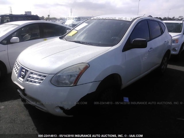 JN8AS58V79W176716 - 2009 NISSAN ROGUE S/SL WHITE photo 2