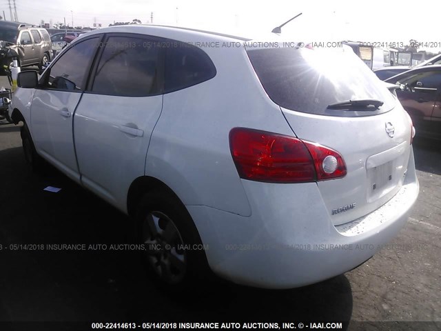 JN8AS58V79W176716 - 2009 NISSAN ROGUE S/SL WHITE photo 3