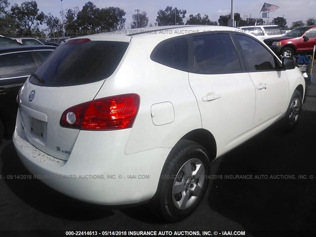 JN8AS58V79W176716 - 2009 NISSAN ROGUE S/SL WHITE photo 4