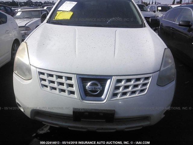 JN8AS58V79W176716 - 2009 NISSAN ROGUE S/SL WHITE photo 6