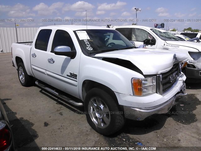 3GTP1VE05BG210111 - 2011 GMC SIERRA C1500 SLE WHITE photo 1