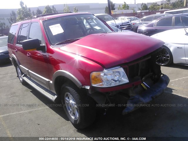 1FMPU17L83LC54711 - 2003 FORD EXPEDITION EDDIE BAUER RED photo 1