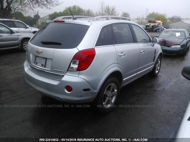 3GNAL3EK6DS548954 - 2013 CHEVROLET CAPTIVA LT SILVER photo 4