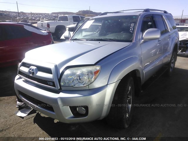 JTEBT17R88K006697 - 2008 TOYOTA 4RUNNER LIMITED SILVER photo 2