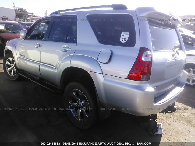 JTEBT17R88K006697 - 2008 TOYOTA 4RUNNER LIMITED SILVER photo 3