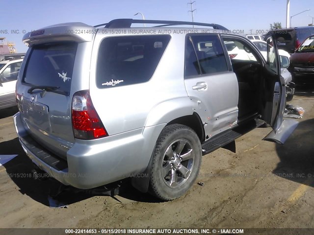 JTEBT17R88K006697 - 2008 TOYOTA 4RUNNER LIMITED SILVER photo 4