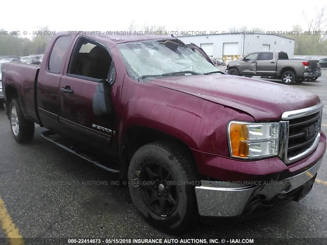 1GTEK19057Z595779 - 2007 GMC NEW SIERRA K1500 MAROON photo 1