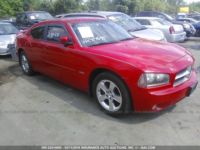 2B3KA53H17H656963 - 2007 DODGE CHARGER R/T RED photo 1