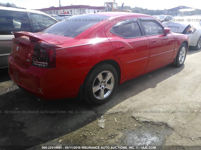 2B3KA53H17H656963 - 2007 DODGE CHARGER R/T RED photo 4