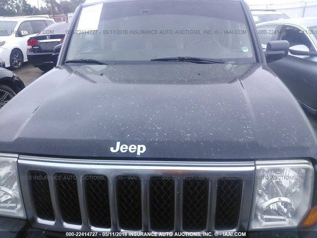 1J8HH68257C696652 - 2007 JEEP COMMANDER OVERLAND BLACK photo 6