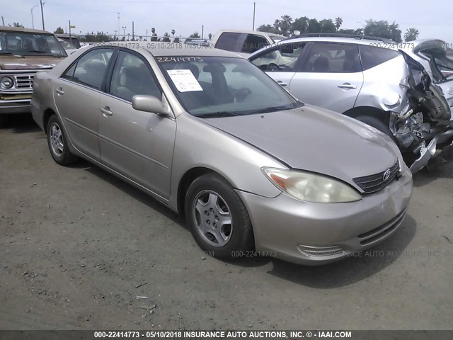 4T1BF30K32U018364 - 2002 TOYOTA CAMRY LE/XLE/SE ოქროსფერი ფოტო 1