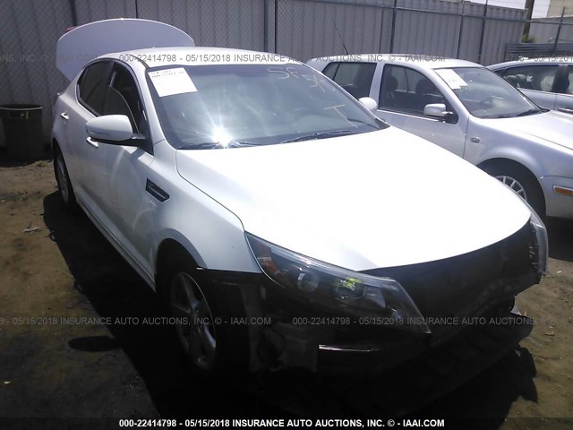 KNAGM4A70F5622287 - 2015 KIA OPTIMA LX WHITE photo 1