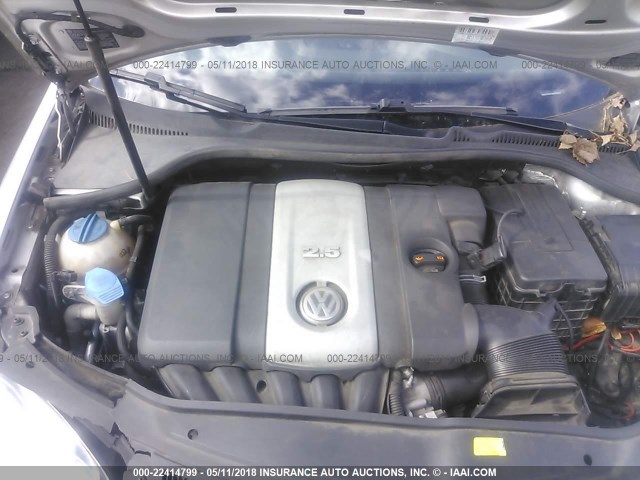 3VWEF71K97M073532 - 2007 VOLKSWAGEN JETTA WOLFSBURG SILVER photo 10