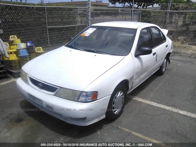 1N4AB41D5WC762826 - 1998 NISSAN SENTRA E/XE/GXE/GLE WHITE photo 2