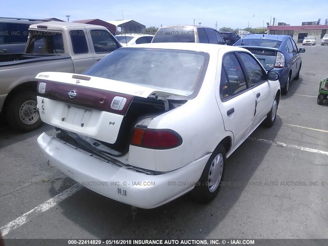 1N4AB41D5WC762826 - 1998 NISSAN SENTRA E/XE/GXE/GLE WHITE photo 4