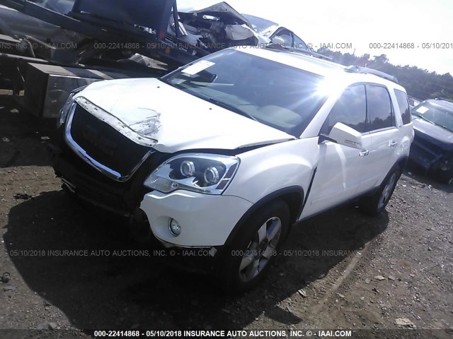 1GKKRRED0CJ404773 - 2012 GMC ACADIA SLT-1 WHITE photo 2