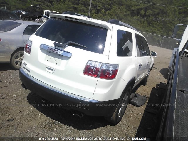 1GKKRRED0CJ404773 - 2012 GMC ACADIA SLT-1 WHITE photo 4