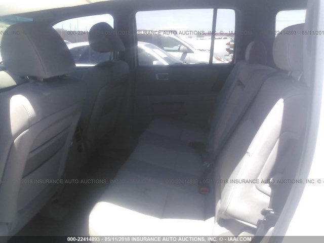 5FNYF4H41BB074810 - 2011 HONDA PILOT EX WHITE photo 8