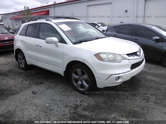 5J8TB18517A009678 - 2007 ACURA RDX TECHNOLOGY WHITE photo 1