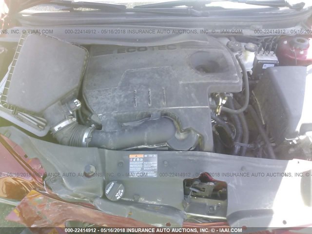 1G1ZE5E04CF342270 - 2012 CHEVROLET MALIBU LTZ 红色 照片 10