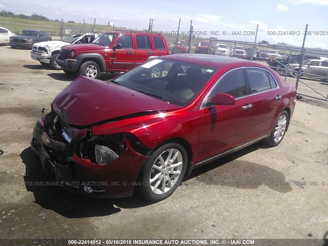 1G1ZE5E04CF342270 - 2012 CHEVROLET MALIBU LTZ 红色 照片 2