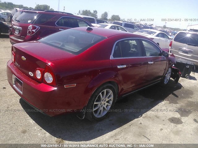 1G1ZE5E04CF342270 - 2012 CHEVROLET MALIBU LTZ 红色 照片 4