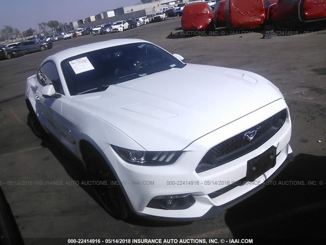 1FA6P8CF3F5308009 - 2015 FORD MUSTANG GT WHITE photo 1