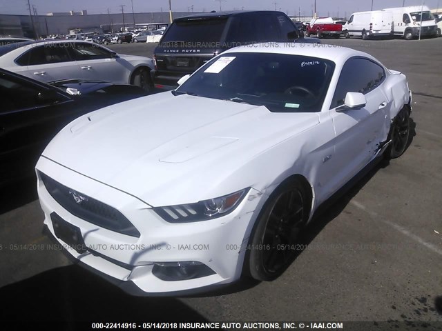 1FA6P8CF3F5308009 - 2015 FORD MUSTANG GT WHITE photo 2