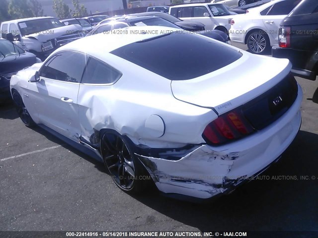 1FA6P8CF3F5308009 - 2015 FORD MUSTANG GT WHITE photo 3