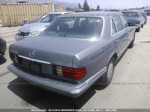 WDBCA35D0HA301315 - 1987 MERCEDES-BENZ 420 SEL GRAY photo 4