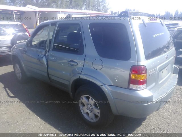 1FMYU94116KD46520 - 2006 FORD ESCAPE LIMITED GRAY photo 3