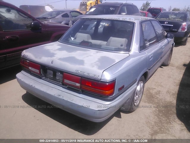 JT2SV21E6M3449521 - 1991 TOYOTA CAMRY DLX Light Blue photo 4