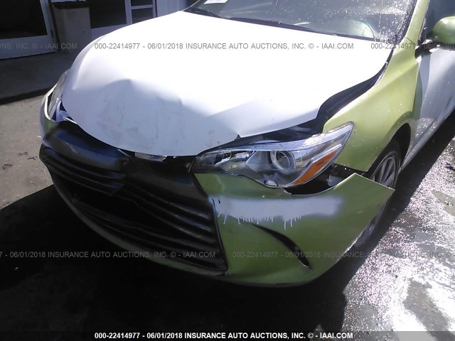 4T1BD1FK6FU164037 - 2015 TOYOTA CAMRY HYBRID/LE/XLE/SE WHITE photo 6