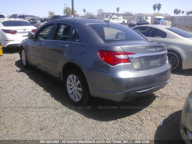 1C3CCBBBXDN603940 - 2013 CHRYSLER 200 TOURING GRAY photo 3