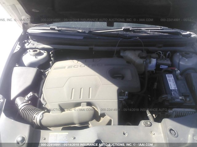 1G1ZH57B694182323 - 2009 CHEVROLET MALIBU 1LT SILVER photo 10