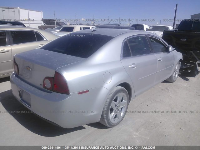 1G1ZH57B694182323 - 2009 CHEVROLET MALIBU 1LT SILVER photo 4