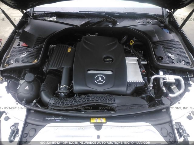 55SWF4KB8HU213112 - 2017 MERCEDES-BENZ C 300 4MATIC BLACK photo 10