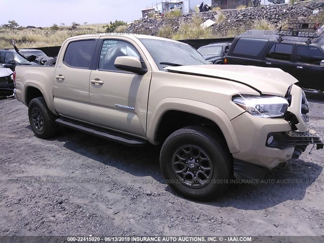 3TMCZ5AN7HM079122 - 2017 TOYOTA TACOMA DBL CAB/SR/TRDSPT/OR/PRO თაფლისფერი ფოტო 1