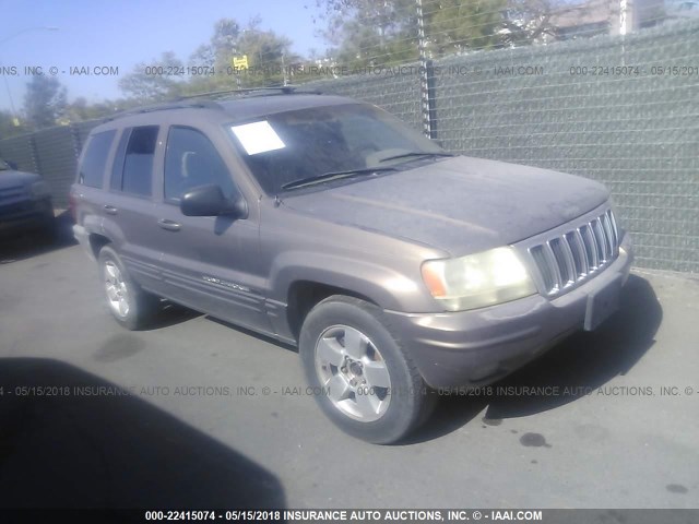 1J4GX58N61C572725 - 2001 JEEP GRAND CHEROKEE LIMITED BROWN photo 1