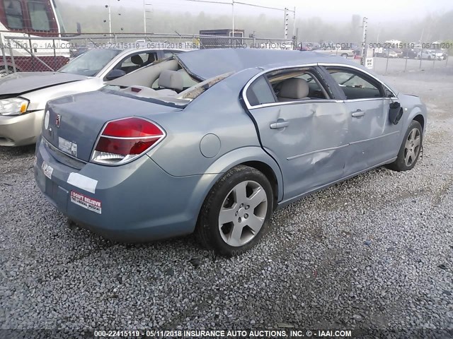 1G8ZS57N17F146988 - 2007 SATURN AURA XE BLUE photo 4