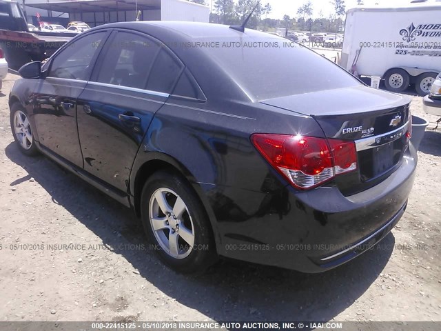 1G1PC5SB8D7275980 - 2013 CHEVROLET CRUZE LT BLACK photo 3