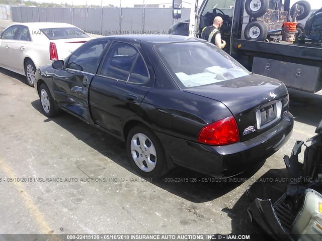 3N1CB51D36L589436 - 2006 NISSAN SENTRA 1.8/1.8S BLACK photo 3