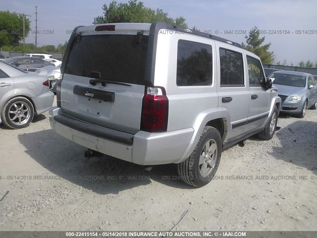 1J8HG48N16C274233 - 2006 JEEP COMMANDER 银色 照片 4