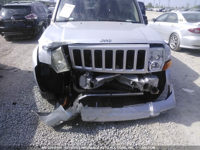 1J8HG48N16C274233 - 2006 JEEP COMMANDER 银色 照片 6