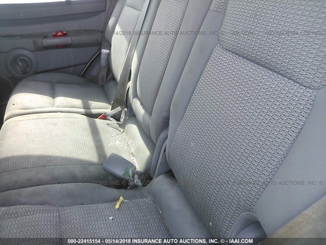 1J8HG48N16C274233 - 2006 JEEP COMMANDER 银色 照片 8