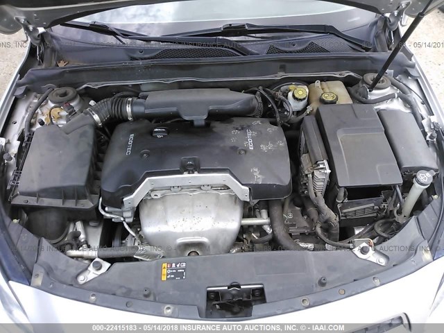 1G11A5SA8DF266575 - 2013 CHEVROLET MALIBU LS ვერცხლისფერი ფოტო 10