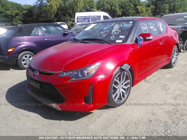 JTKJF5C71E3080562 - 2014 TOYOTA SCION TC 红色 照片 2