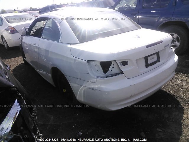 WBADW7C5XCE729398 - 2012 BMW 328 I SULEV WHITE photo 3