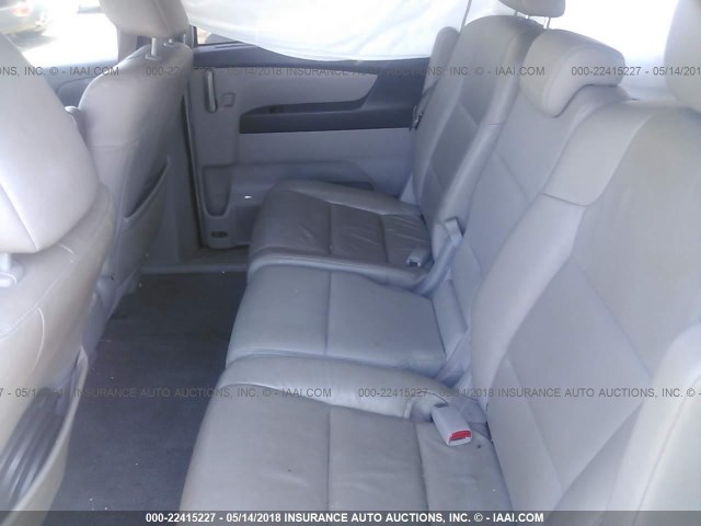 5FNRL5H61BB103310 - 2011 HONDA ODYSSEY EXL SILVER photo 8