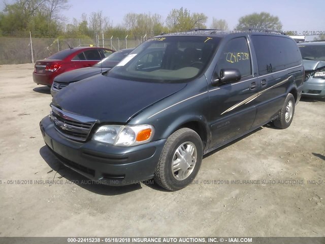 1GNDV33E65D135230 - 2005 CHEVROLET VENTURE LT BLUE photo 2